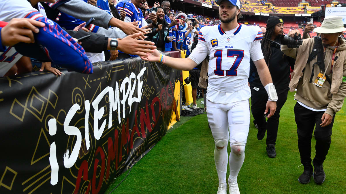 Buffalo Bills vs. Los Angeles Rams. Fans support on NFL Game