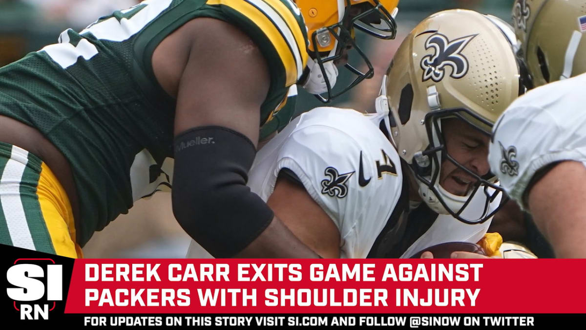 Derek Carr plays through a shoulder injury, but struggles continue for the  Saints' offense