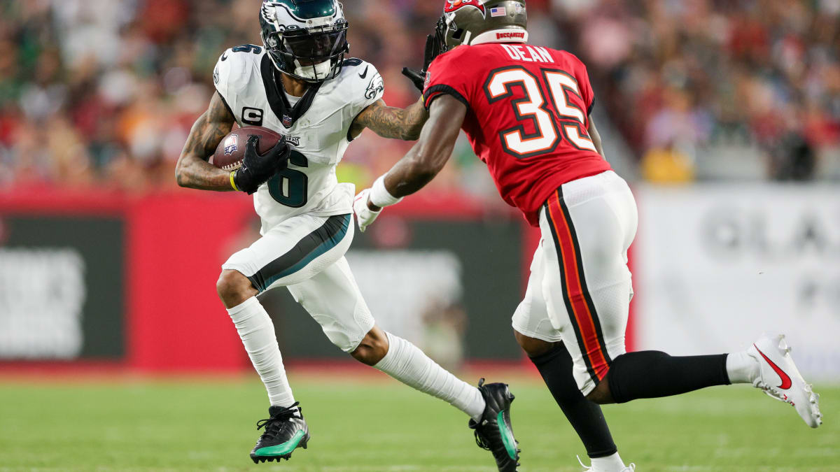 Philadelphia Eagles WATCH: Jalen Hurts Finds Olamide Zaccheaus For TD vs.  Tampa Bay Buccaneers - Sports Illustrated Philadelphia Eagles News,  Analysis and More