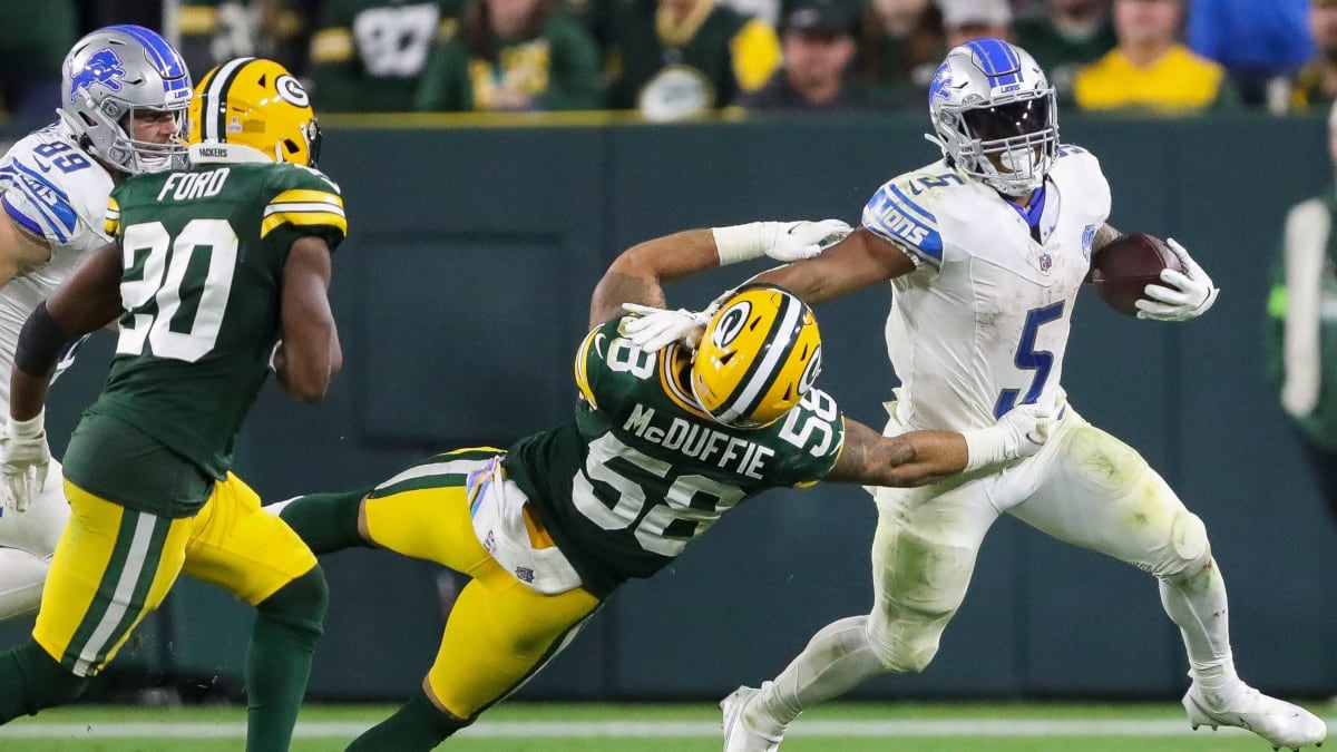 Packers trounced by Lions on Thursday Night Football 34-20