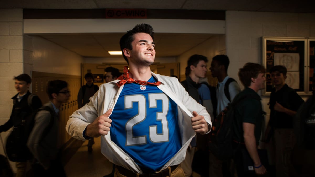 Detroit Lions superfan Ron 'Crackman' Crachiola