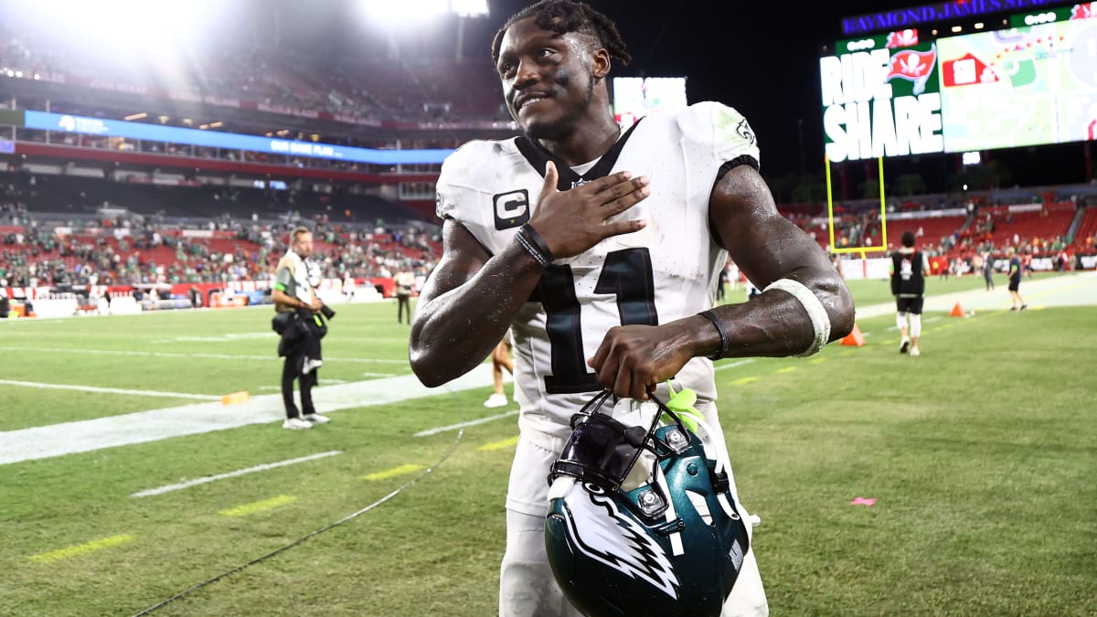 WATCH: A.J. Brown Gives Philadelphia Eagles Lead vs. Commanders with  Highlight TD - Sports Illustrated Philadelphia Eagles News, Analysis and  More