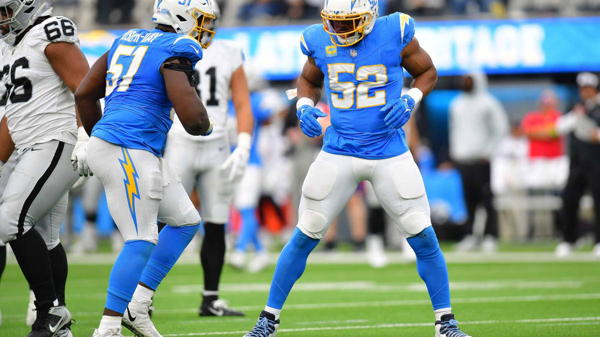 Chargers News: Khalil Mack Sacks Rookie Raiders QB 6 Times In Game 4 Win -  Sports Illustrated Los Angeles Chargers News, Analysis and More