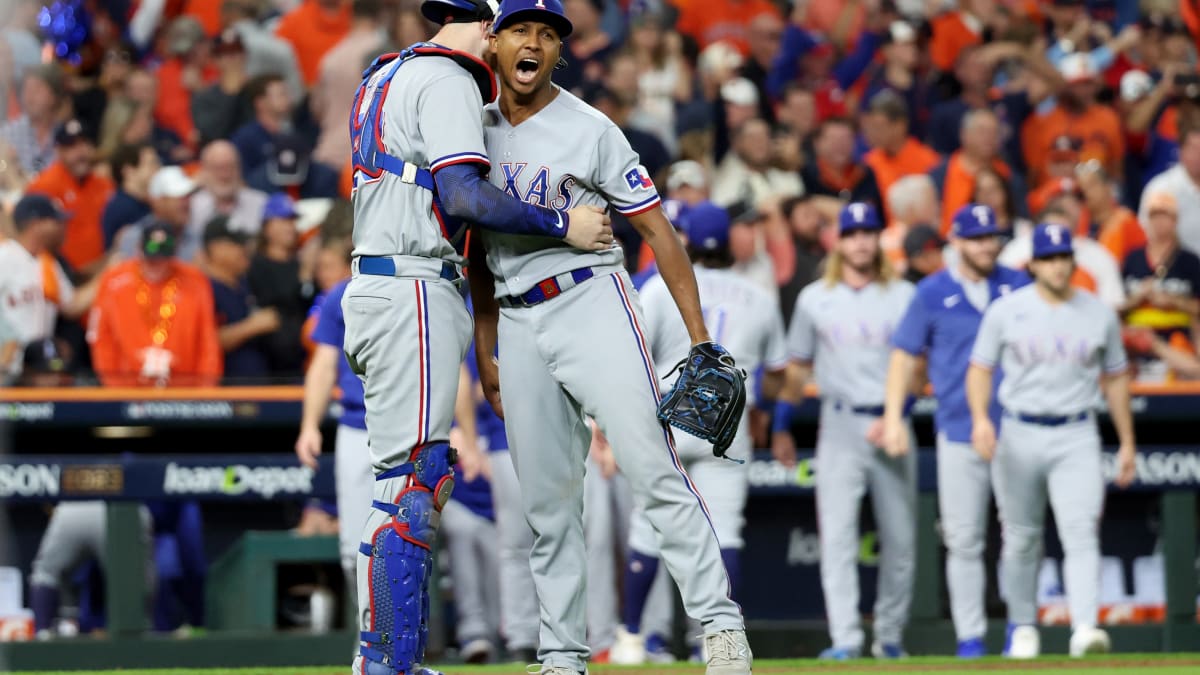 The Jose Leclerc comeback is saving the Texas Rangers in the playoffs 👏  #mlb #shortsfeed 