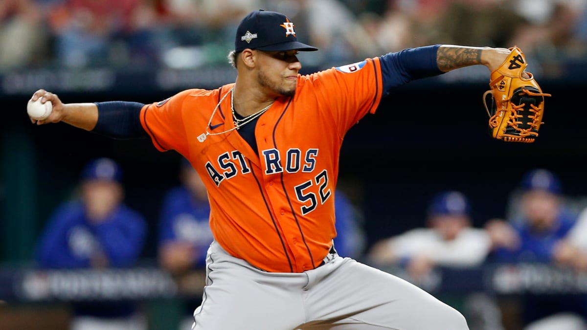 Astros' Bryan Abreu Punished by MLB After Hitting Rangers' Adolis Garcia  With Pitch - Sports Illustrated