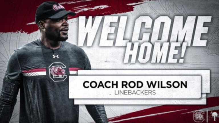 Will Muschamp comments on new LB coach Rod Wilson