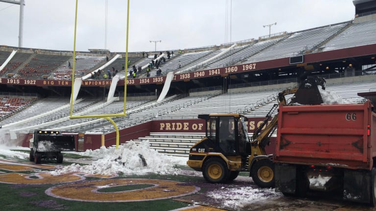 Snow shovelers still needed to clear TCF Bank Stadium