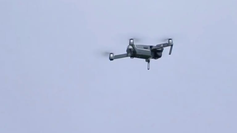 Drone flying over the field causes delay in Twins game