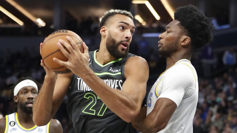 Timberwolves send Lakers to 0-5 start; Rudy Gobert 20-20 game