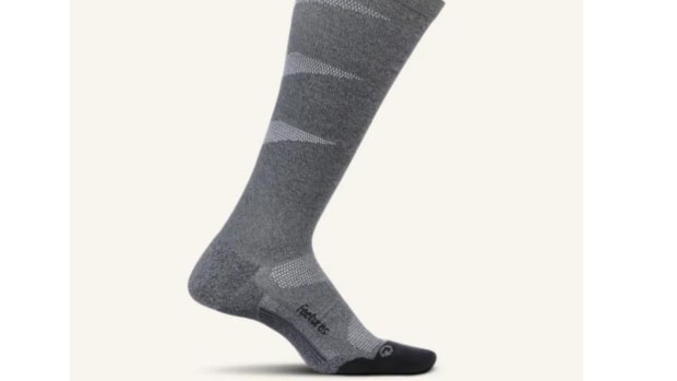 Graduated Compression Thick Yarn Beige Socks 20-30mmHg