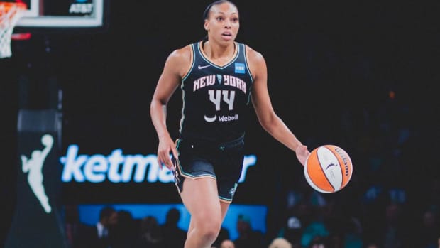 Laney joined the Liberty in 2021 after winning the Most Improved Player Award with the Atlanta Dream