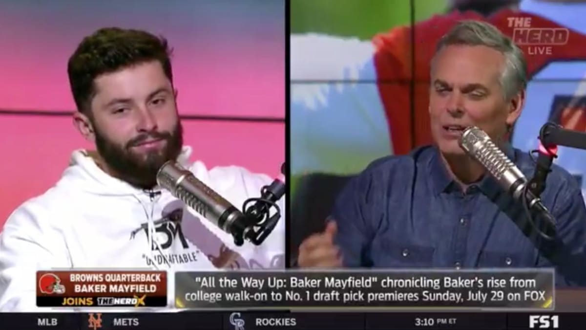 Baker Mayfield Brilliantly Handles Colin Cowherd Interview