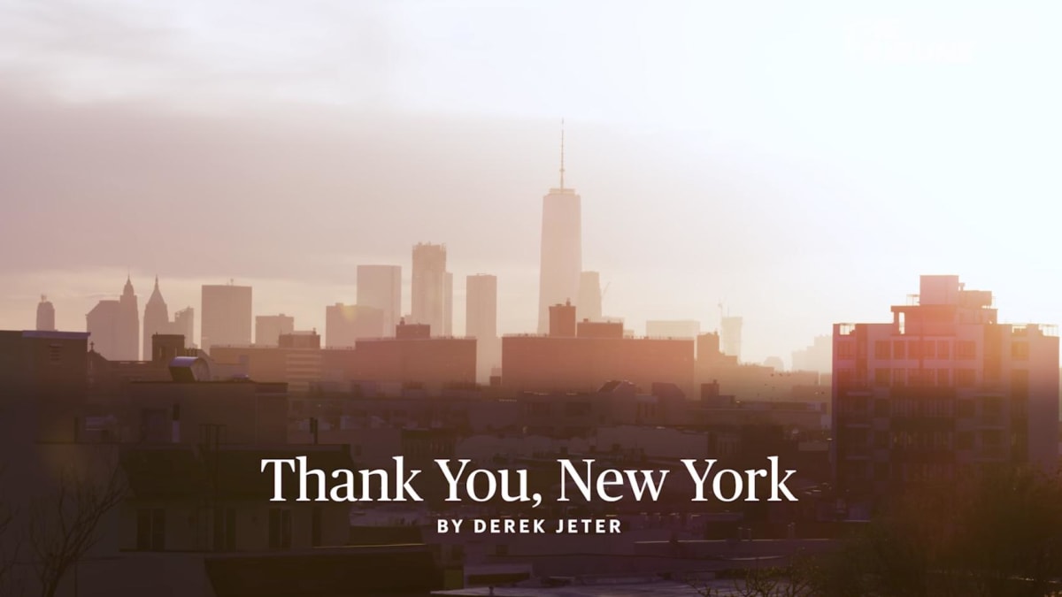 Thank you, NYC: Jeter toasts city ahead of jersey retirement