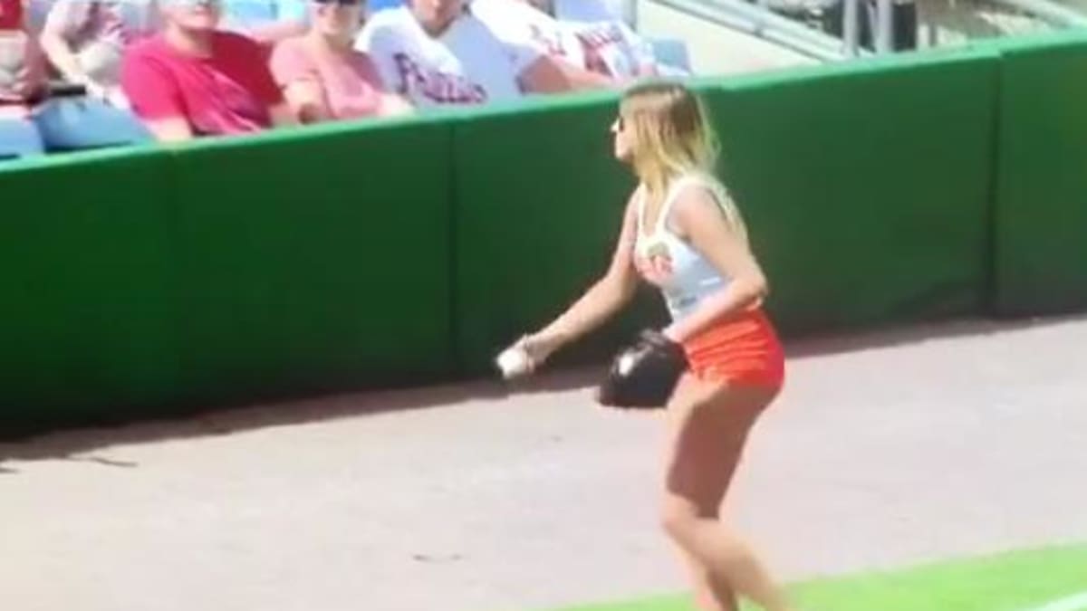 UD student finalist in Phillies ballgirl uniform contest