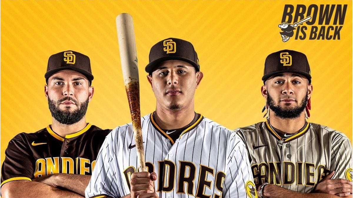 The Padres have new uniforms, will be wearing the brown on Fridays