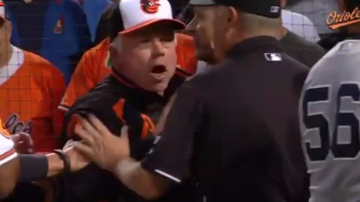 A fracas between Joe Girardi and Buck Showalter 