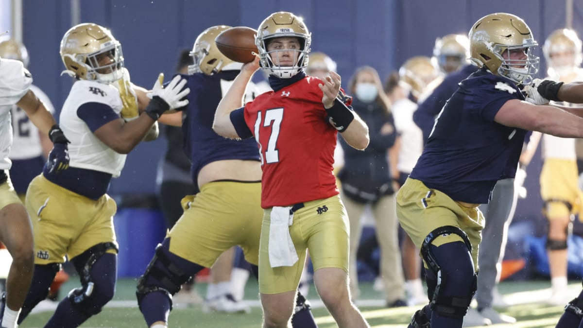 Notre Dame quarterback Jack Coan showed improvement and poise in his lone  year as the Fighting Irish starter, College Football