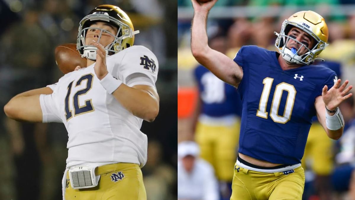 Notre Dame Football roster with frehmen jersey numbers and changes