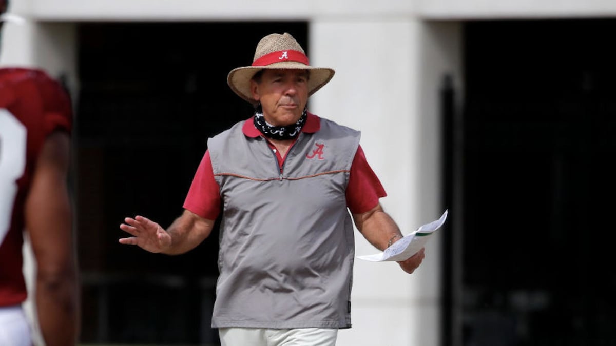 nick saban practice vest