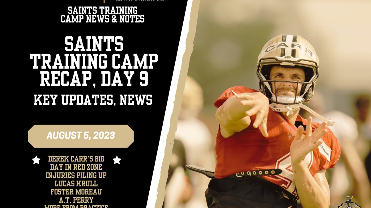 Saints Camp Day 9 News & Notes 