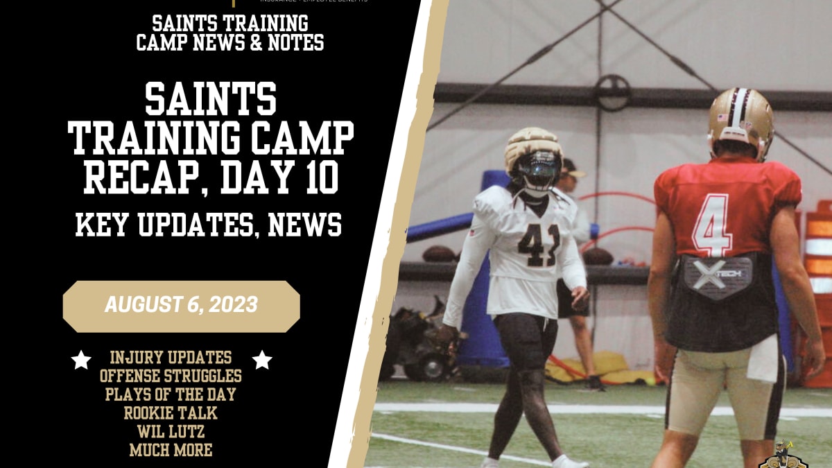 WATCH NOW: Saints training camp day 10 recap