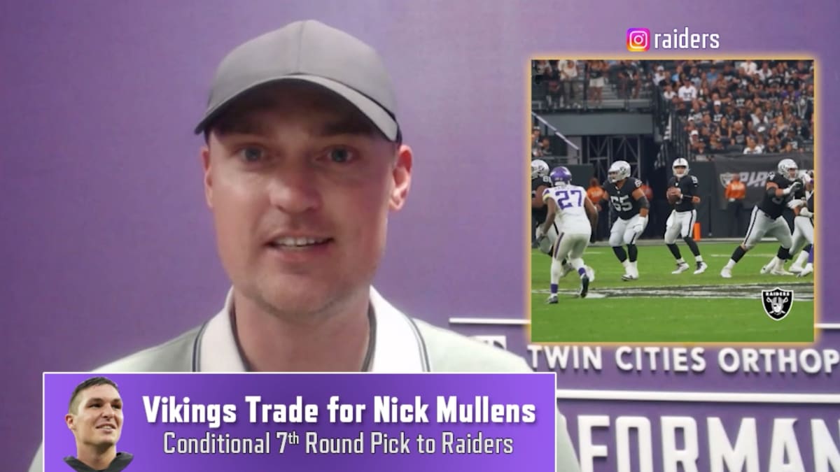 Minnesota Vikings trade for Nick Mullens from Las Vegas Raiders