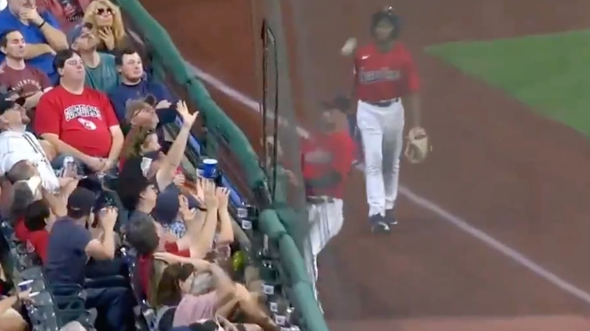 WATCH: Steven Kwan Makes Unbelievable Catch Crashing Into