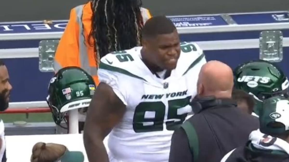 Quinnen Williams Has Heated Sideline Exchange With New York Jets Coach - Sports Illustrated New York Jets News, Analysis and More