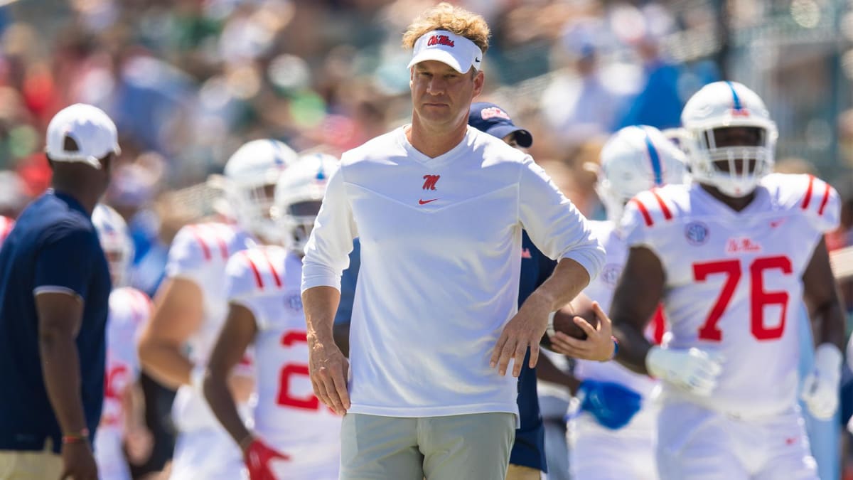 ESPN on X: Lane Kiffin showed up in a signed @dkm14 jersey before today's  bowl game 