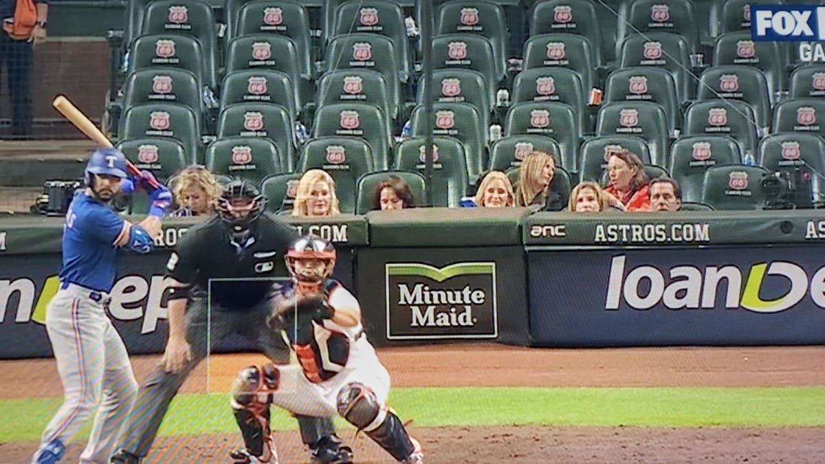 Astros Fans Roasted for Embarrassing Scene Behind Home Plate During Game 7  Loss to Rangers - Sports Illustrated