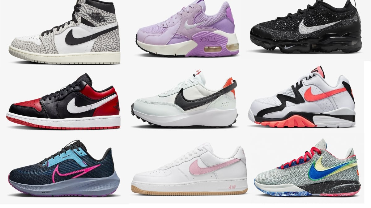 List of sale nike trainers