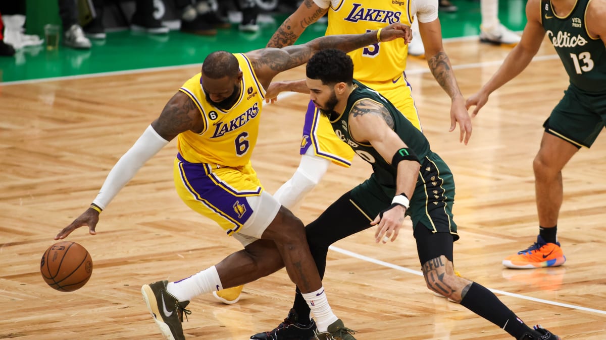 LeBron James Wears Green LeBron 20 in Boston - Sports Illustrated