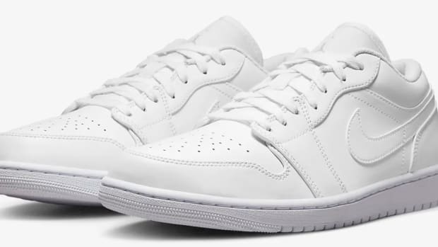 White low top air clearance jordans