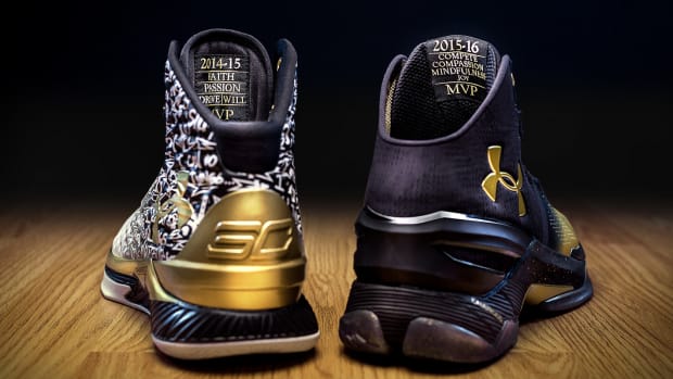 Under armour gold basketball clearance shoes