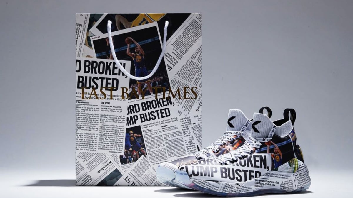 Klay thompson cheap newspaper shoe