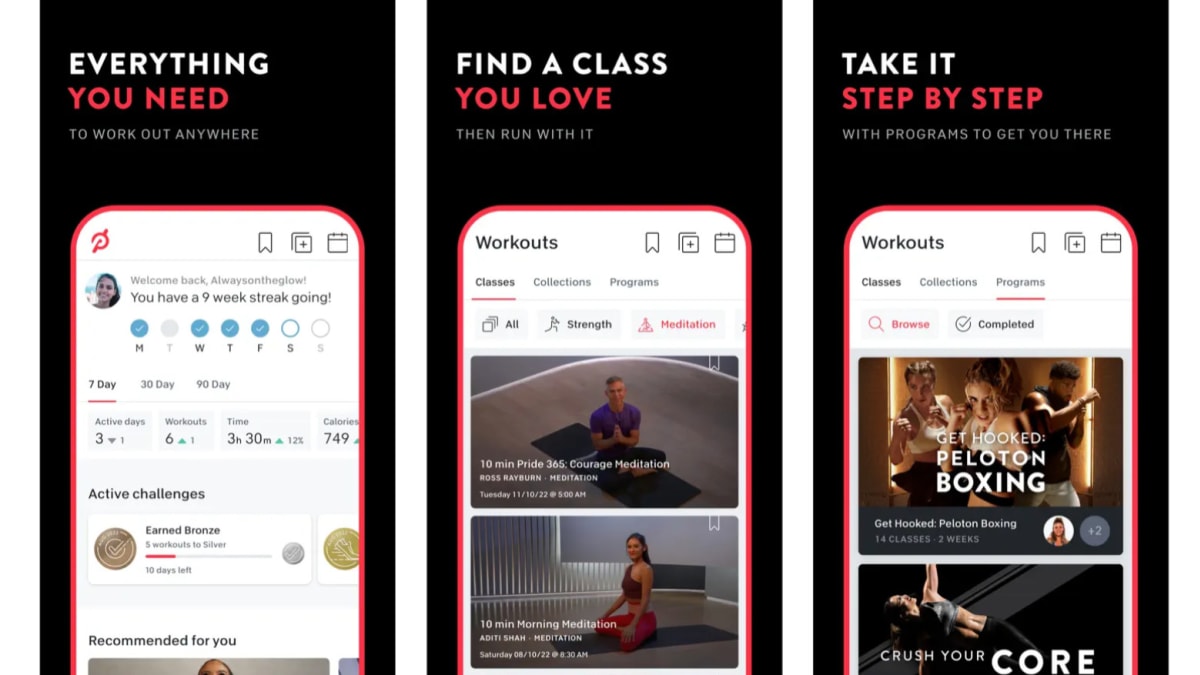 Peloton app outlet on demand classes