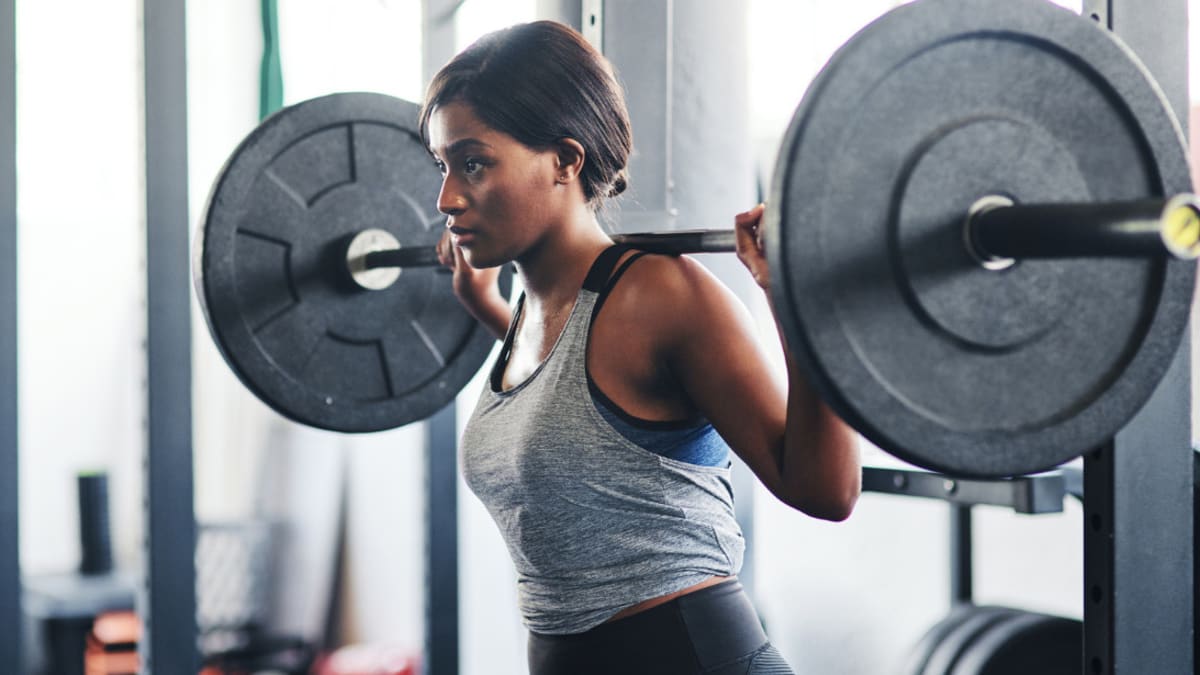 Woman barbell deals