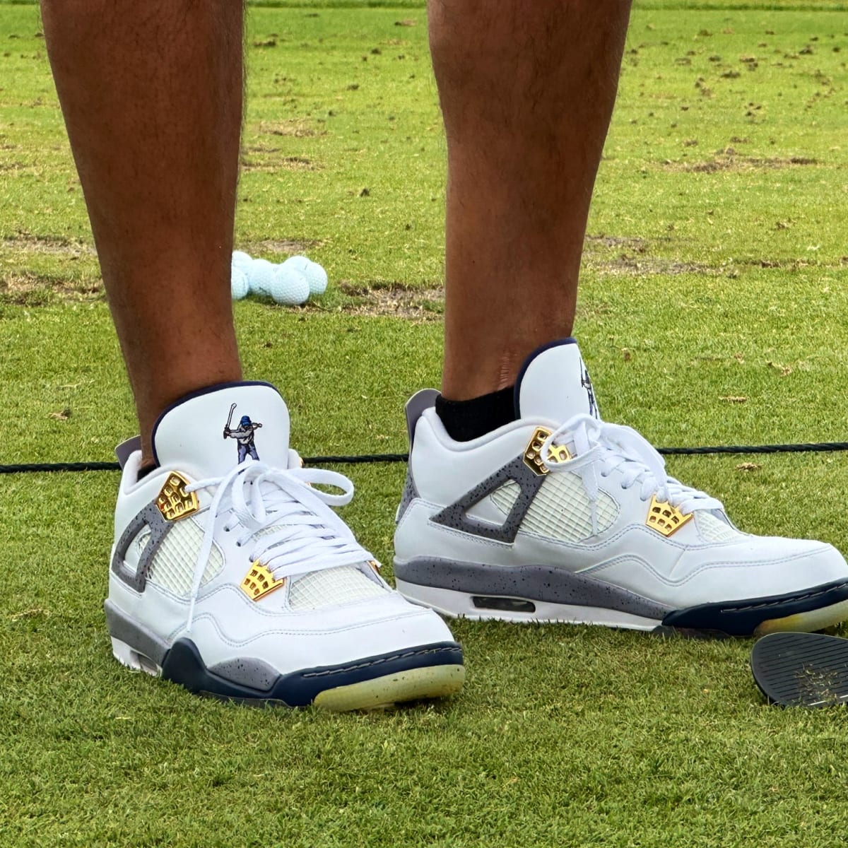 Derek Jeter & Michael Phelps Wear Air Jordans on Golf Course