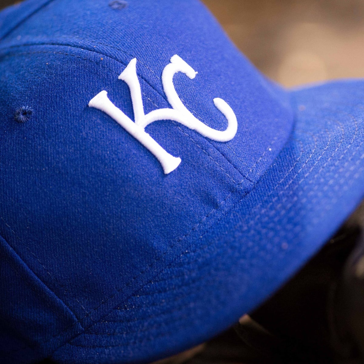 Kansas City Royals Royal Blue Upside Down KC Snapback Hat KC