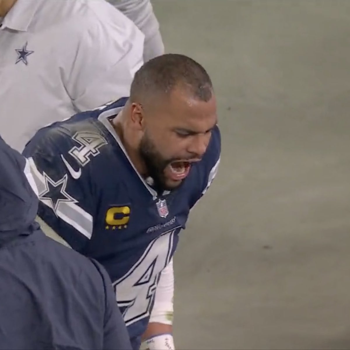 Cowboys' Dak Prescott Slams Helmet After Brett Maher's 3rd of 4