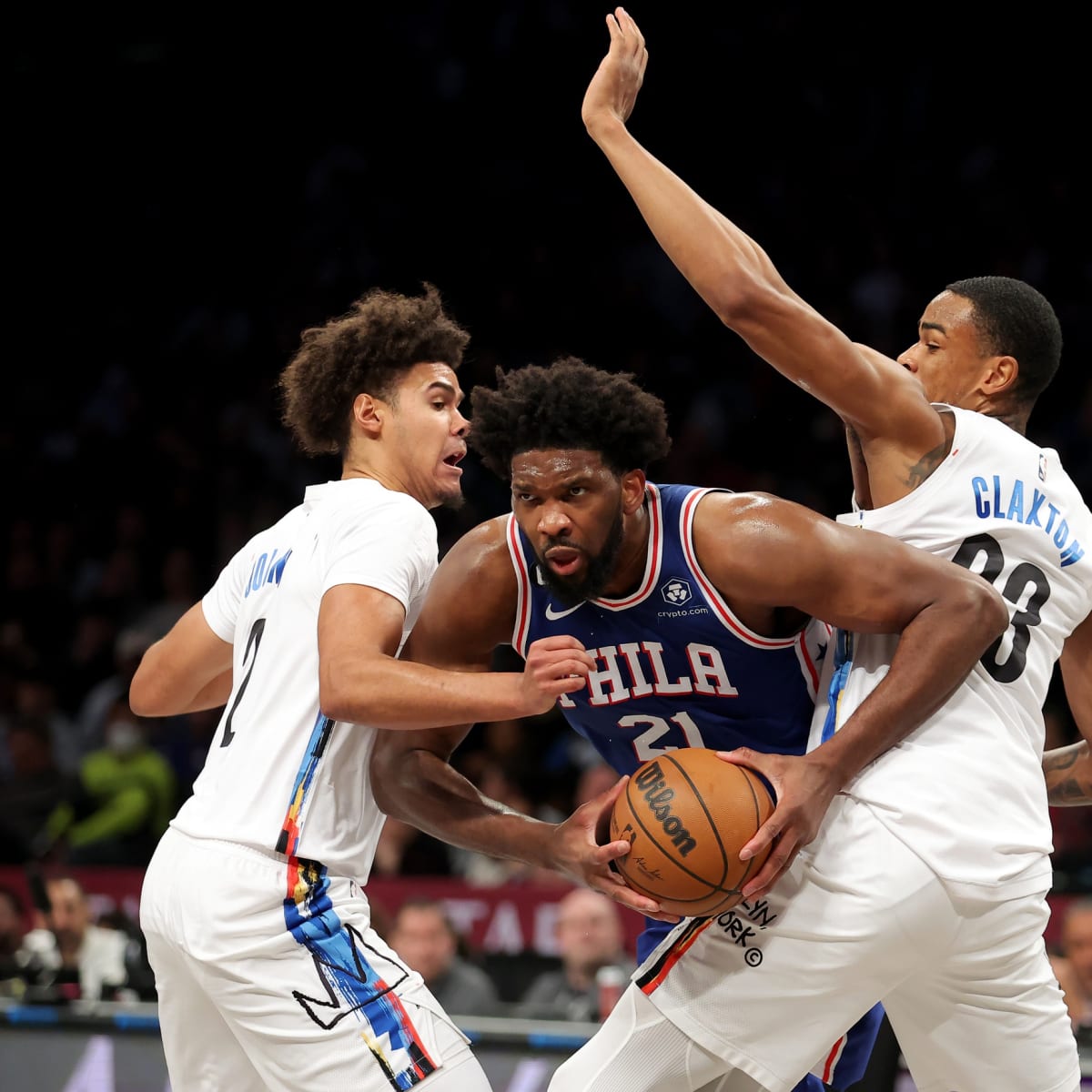 Tyrese Maxey Philadelphia 76ers Game-Used #0 Blue Jersey vs. Brooklyn Nets  on April 17, 2023