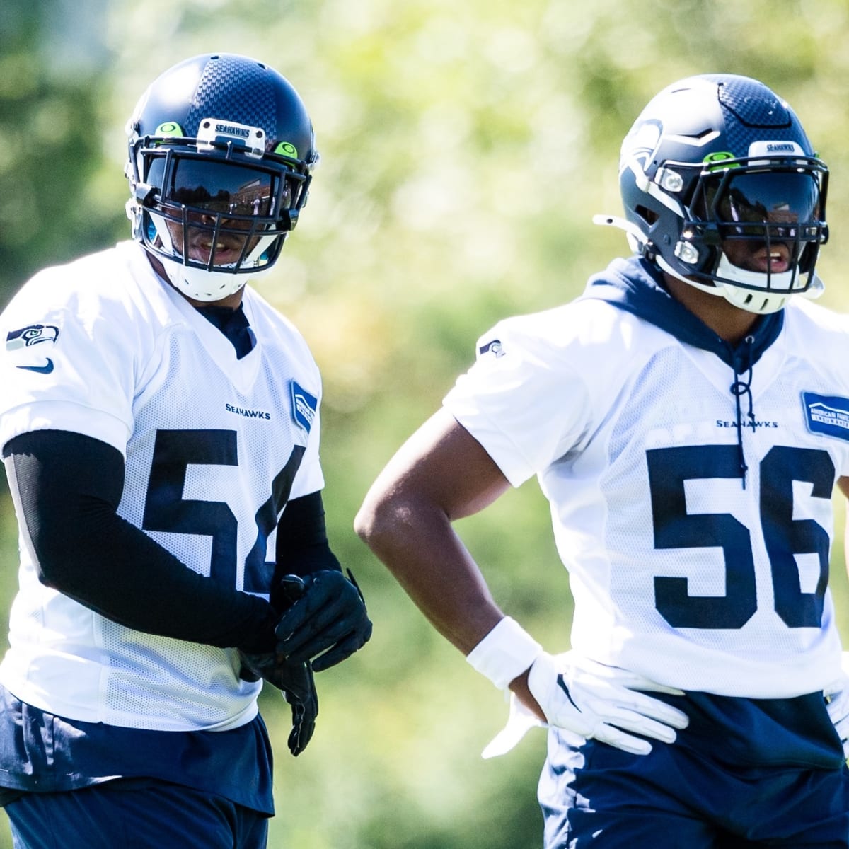 Seattle Seahawks middle linebacker Bobby Wagner (54) during an NFL football  game against the Jacksonville Jaguars, Sunday, Oct. 31, 2021, in Seattle.  The Seahawks won 31-7. (AP Photo/Ben VanHouten Stock Photo - Alamy