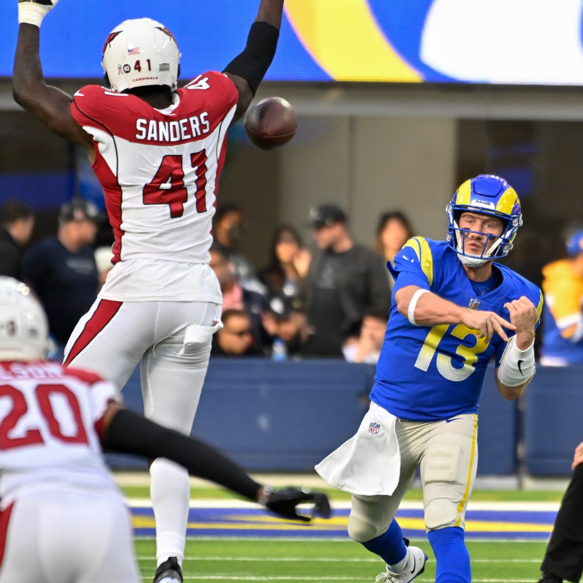 Arizona Cardinals linebacker Myjai Sanders showcases the NFL