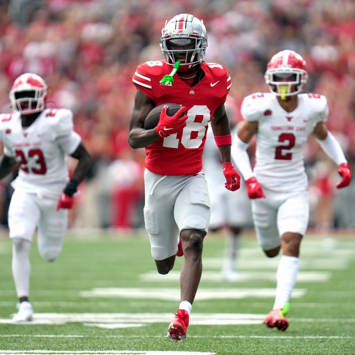 Ohio State WR Marvin Harrison Jr. on expectations for sophomore year, more  