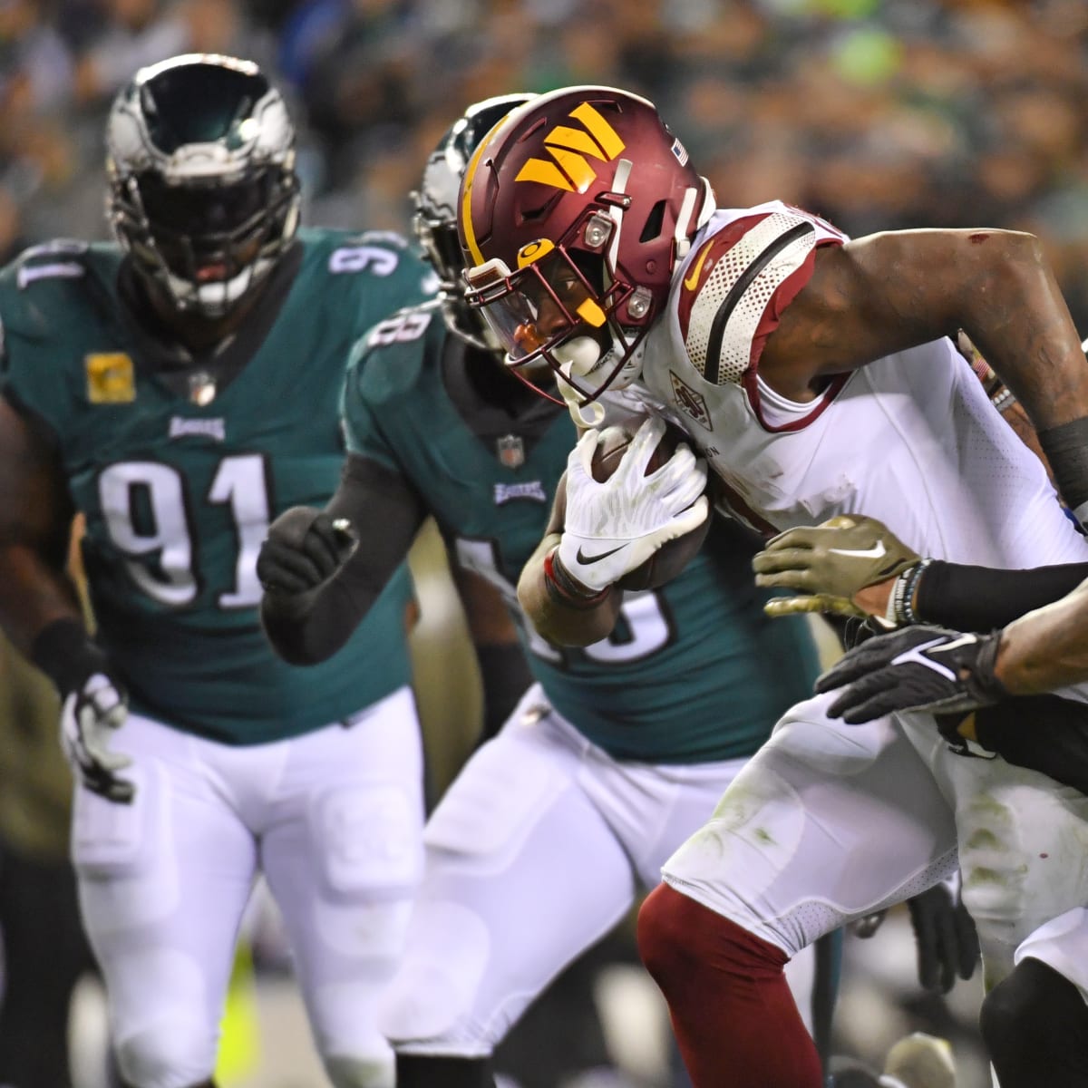 Washington Commanders Fight Hard, But Fall in OT vs. Philadelphia Eagles -  Sports Illustrated Washington Football News, Analysis and More