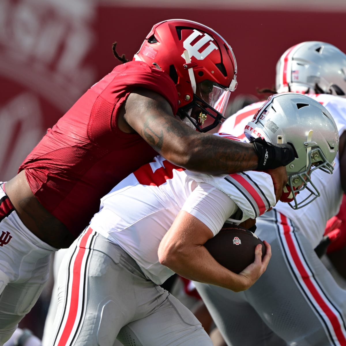 Defensive Lineman Andre Carter Makes Presence Felt During Hoosiers