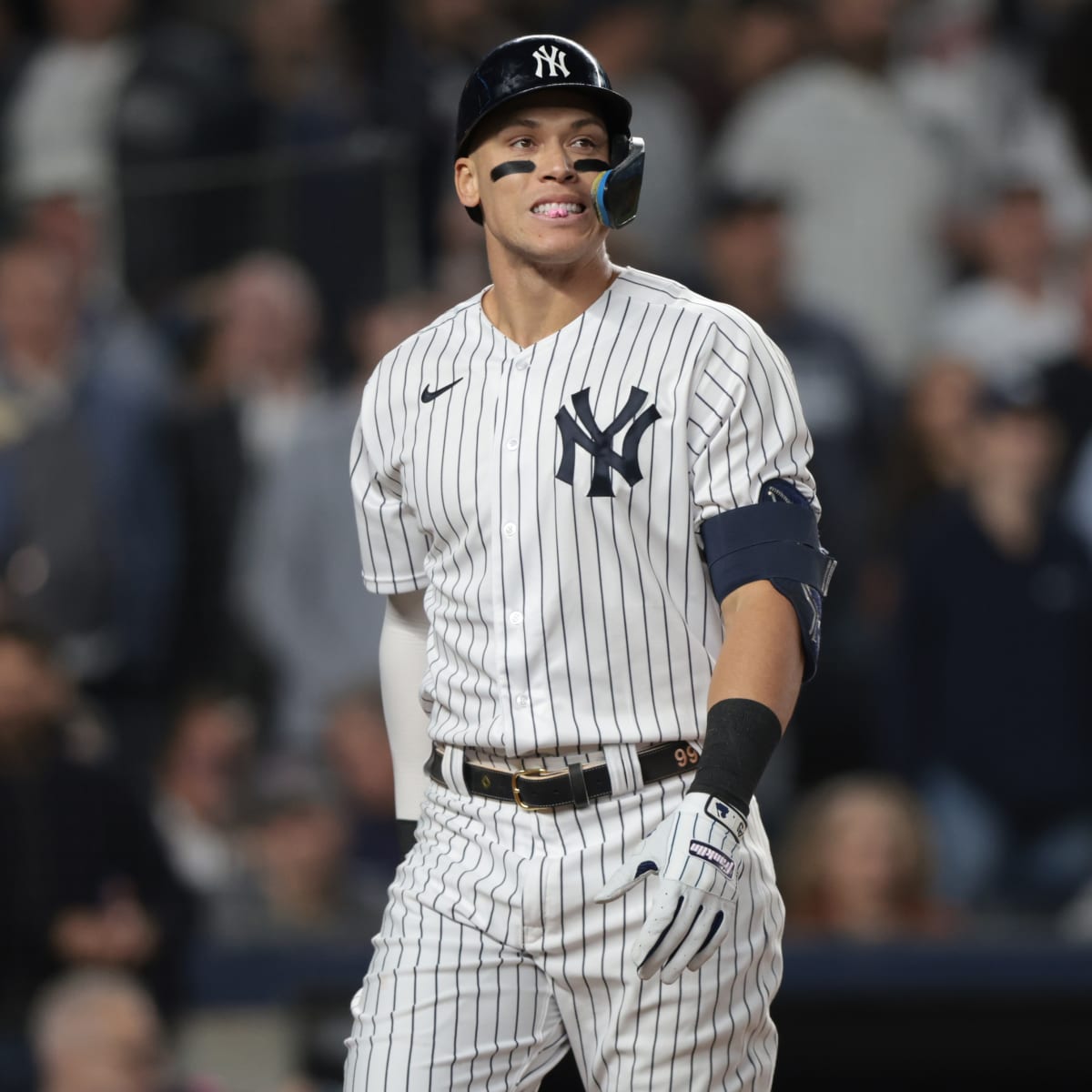 Aaron Judge New York Yankees Player-Worn Gray and Navy Adidas Shoes from  the 2021 MLB Season