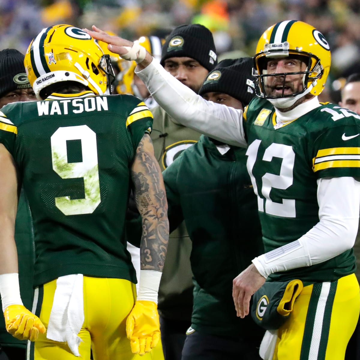 NFL: Green Bay Packers Wide Receiver Christian Watson Praises