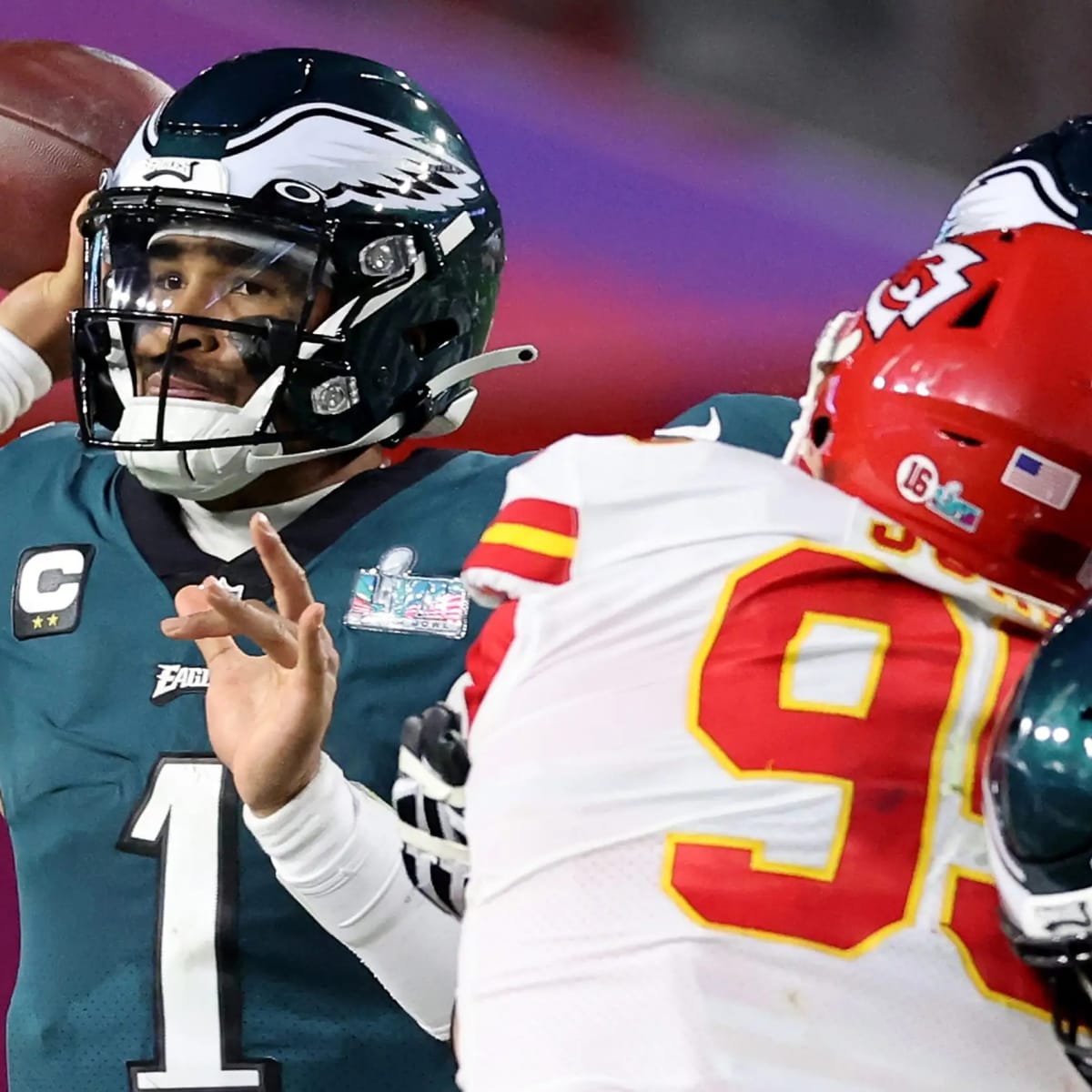 Chiefs' Chris Jones loses his (expletive) as Eagles' Jalen Hurts dominates  Super Bowl 