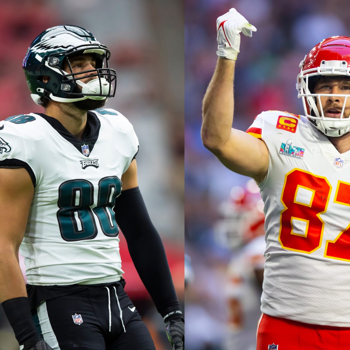 Eagles' Dallas Goedert on Travis Kelce's impact on his career